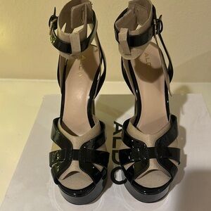 ALDO Black Strappy Women's Heels Brand New